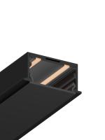 Трековая система встраиваемая MAGNETIC S25 48V 2TRA BLACK 1500x28.5x13.2mm