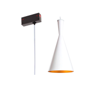 Св-к подвесной Е27 на трек MAGNETIC S39 дизайн TomDixon White/Gold D195mm