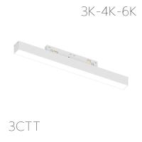 Светильник LINER MAGNETIC S20 48V 12W 120° 3000/4000/6000K CRI90 OSRAM | Белый корпус L300mm