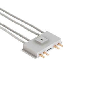 Коннектор для трековой системы S39 220V 4x контактный White 33x40x11mm (провод L390mm) EAC19299