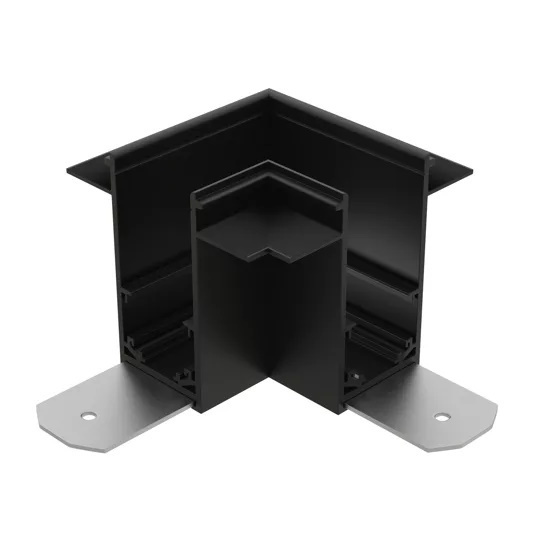 Угловой внутренний соединитель для встраиваемого шинопровода S15 | Черный
