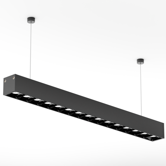 Светильник LINER T33 BLACK MASK 20W 3000К EPISTAR CRI90 48° IP40 Черный корпус 410x33x34mm | 220V