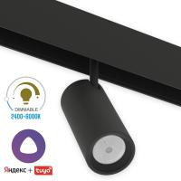 Светильник SPOT MAGNETIC S20 48V 15W 24° CRI90 OSRAM 3000-6000K TRIX | Черный корпус D45х100mm