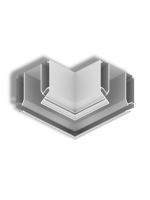 Угловой соединитель профиля для натяжных потолков S15 | 55x52x200mm
