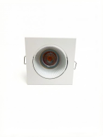 Светильник встраиваемый CITY DLW MR16 WHITE | 90x90 (75)xH45mm Electroplating