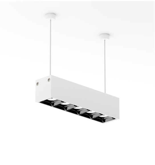 Светильник LINER T33 BLACK MASK 8W 4000К EPISTAR CRI90 48° IP40 Белый корпус 145x33x34mm | 220V