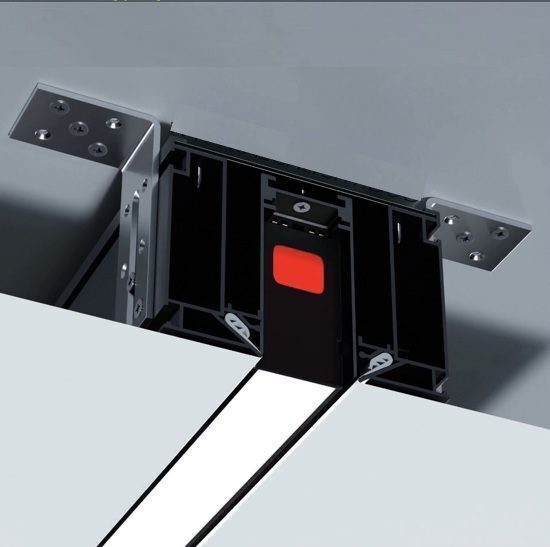 Трек белый MAGNETIC S25 220V шинопровод 2x контактный, White 2000х32х57mm 