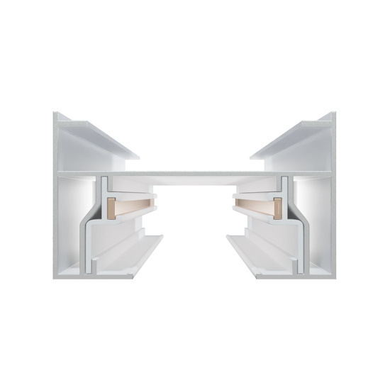 Трековая система серии CITY 2TRA | WHITE 1000x34x19mm | 220V