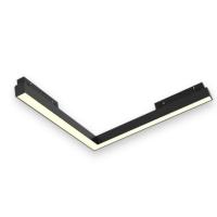 Светильник LINER MAGNETIC S20 Угловой 48V 24W 120° 3000/4000/6000K CRI90 | Черный корпус L300mm