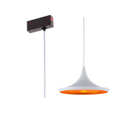 Св-к подвесной Е27 на трек MAGNETIC S39 дизайн TomDixon White/Gold D380mm