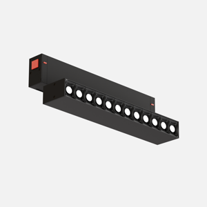 Светильник серии SPOT S25 Black mask 12W 12x1W SMART DIM CRI90 CREE ССТ 4000К Black 200x34x150mm  