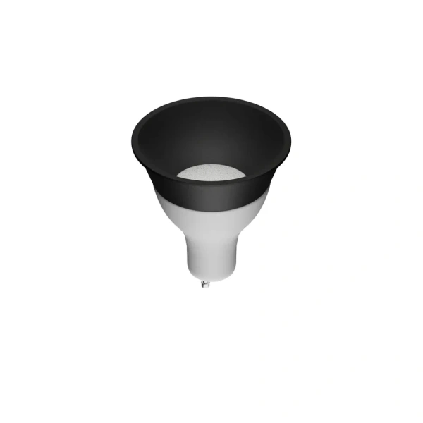 Светодиодная лампа MR16 10W 3000К GU10 угол света 110 град. black, 220V, 50x56mm