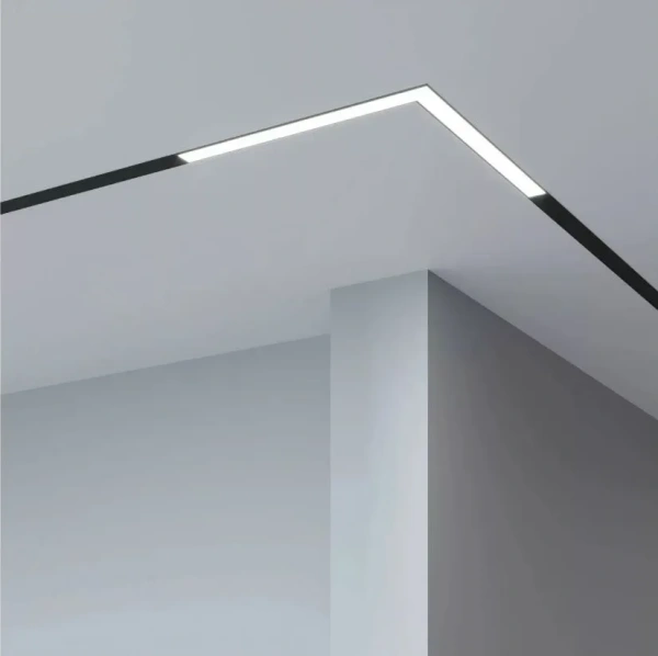 Светильник LINER MAGNETIC S20 Угловой 48V 24W 120° 3000/4000/6000K CRI90 | Черный корпус L300mm