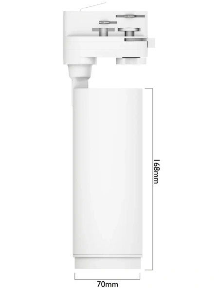 Трековый светильник CITY ZOOM NEW 30W 3000/4000/6000К 10°- 60° 4TRA 70х168mm | Белый корпус