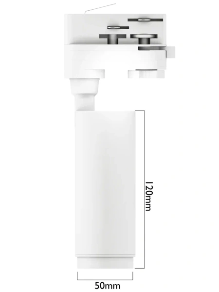 Трековый светильник CITY ZOOM NEW 10W 3000/4000/6000К 10°- 60° 4TRA 50х120mm | Белый корпус