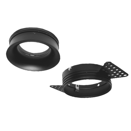 Светильник встраиваемый под отделку MR16 GU10 BLACK | Ø80(80)x27mm