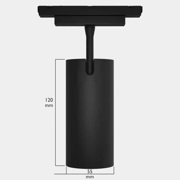 Светильник SPOT MAGNETIC S25 48V 20W 24° CRI90 OSRAM 3000K | Черный корпус D55х120mm