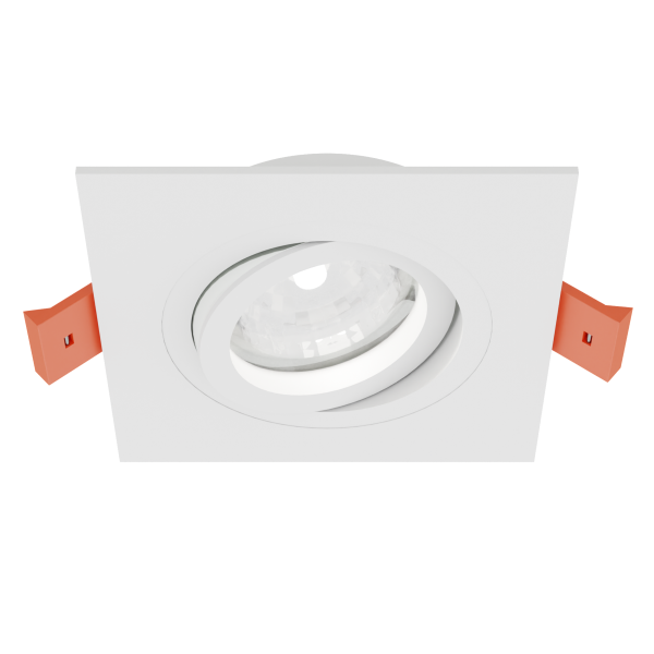 Светильник встраиваемый CITY DL X1 MR16 ALU WHITE | 92х92(75)x25mm