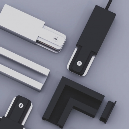 Трековая система серии CITY 2TRA | WHITE 1000x34x19mm | 220V