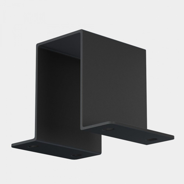Скоба для встраиваемого монтажа трековой системы S39 220V 4x контактный Black