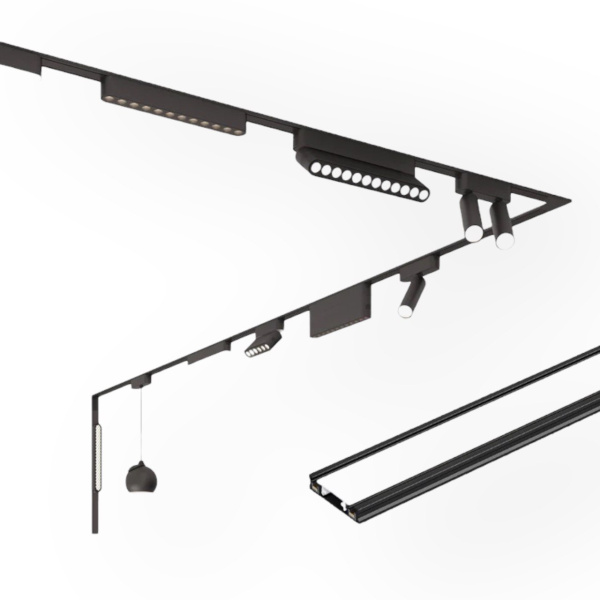 Светильник TUBE MAGNETIC Н5 48V 12W 120° 3000K CRI90 OSRAM | Черный корпус L602mm