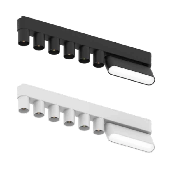 Трековый магнитный св-к LEGO MAGNETIC H4 24V 6W+12W 110/°24° 3000К/4000K/6000К OSRAM |  Black 