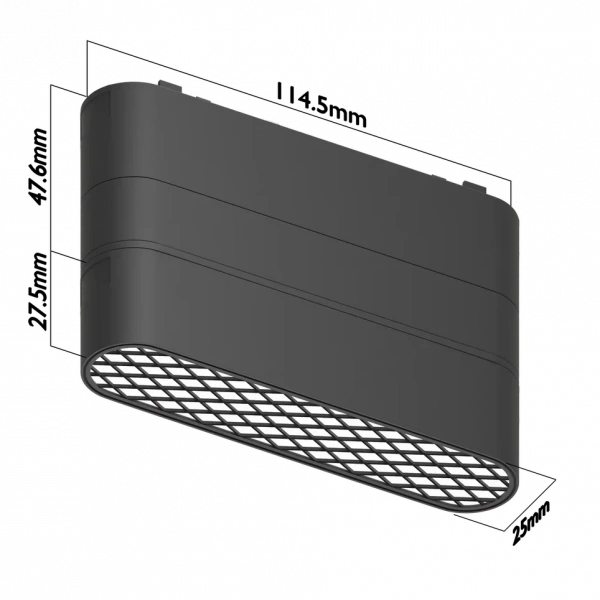 Светильник BLACK BOOK COMFORT MAGNETIC Н5 48V 6W 120° 4000K OSRAM | White 115х25х75mm