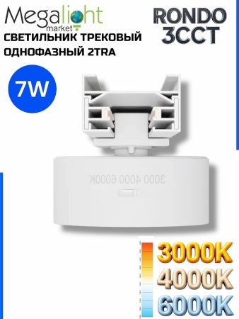 Светильник накладной RONDO 7W D73x30mm 3000К/4000K/6000К White