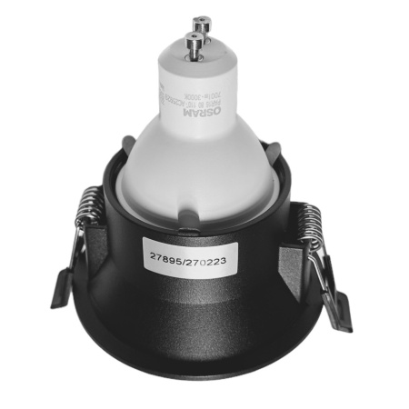 Светильник встраиваемый MR16 GU10 BLACK | Ø85(75)x47mm IP44