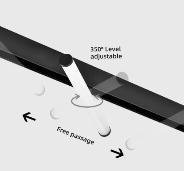 Светильник TUBE MAGNETIC S20 48V 10W 180° 4000K CRI90 OSRAM | Черный корпус L300mm