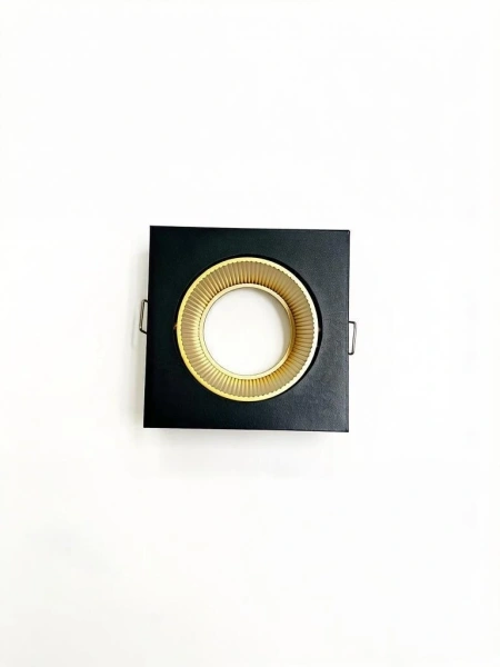 Светильник встраиваемый CITY DLW MR16 BLACK/GOLD | 90x90 (75)xH45mm Electroplating