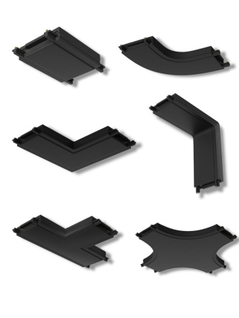 Т- соединитель потолок-потолок для шинопровода H5 Black