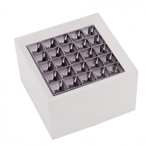 Св-к накладной WINDOWS 50W 25x2W OSRAM CRI90, DW 4000K, KEGU драйвер, White 119х119х78 mm