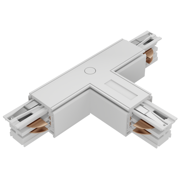 Коннектор трековый соединительный ML-4TRA-W-Т Белый  (100pcs)