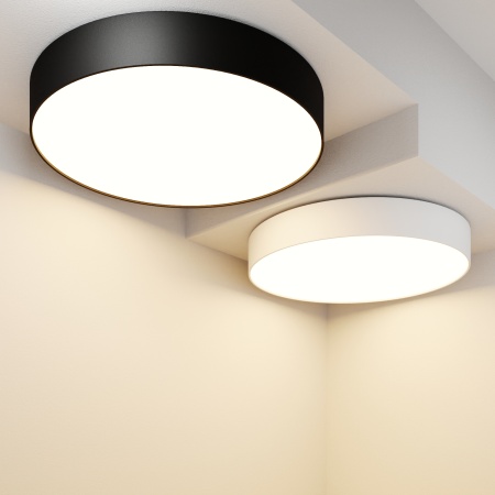 Светильник накладной RONDO 48W Black 4000K | Ø400x60mm 