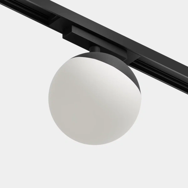 Светильник RONDO MAGNETIC S25 48V 10W 180° CRI90 OSRAM 3000K | Черный корпус Ø100х100 mm