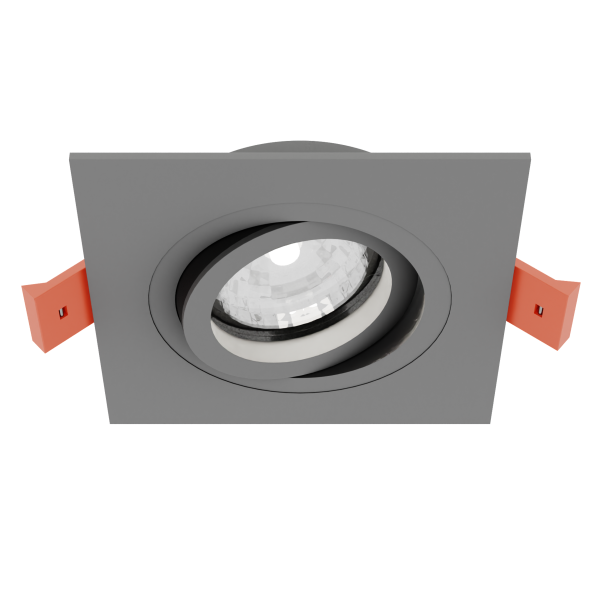 Светильник встраиваемый CITY DL X1 MR16 ALU CHROME | 92х92(75)x25mm