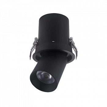 Светильник COLT 12W 4000К 36° | SPOT поворотно-выдвижной | BLACK Ø89mm