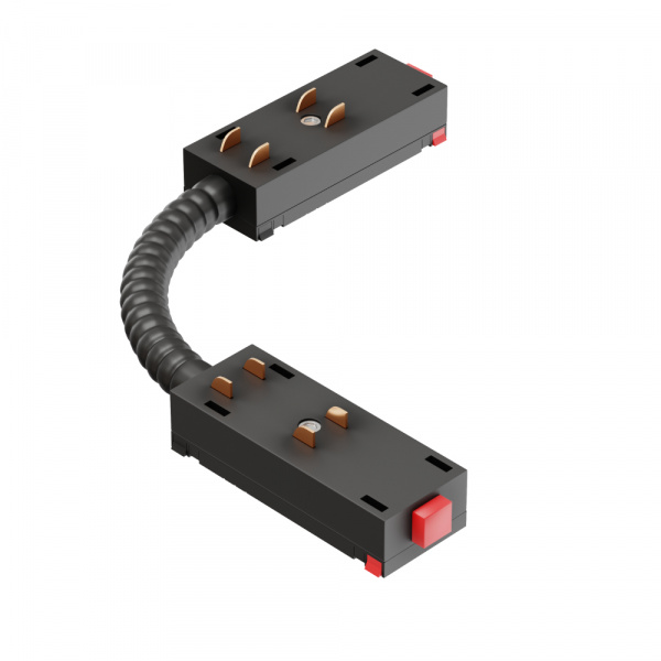 Гибкий соединитель для трековой системы S25 220V 2x контактный Black 250x25x15mm EAC19329