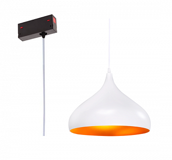 Св-к подвесной Е27 на трек MAGNETIC S39 дизайн TomDixon White/Gold  D325mm