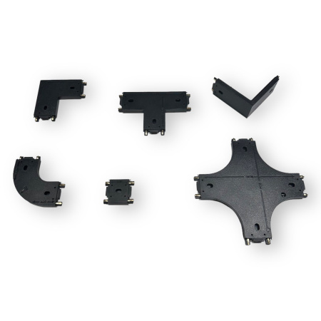 Т- соединитель потолок-потолок для шинопровода H5 Black