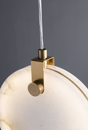 Светильник подвесной Alabaster D170хH200mm LED 8W Латунь