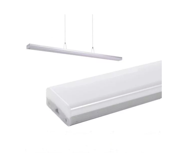 Линейный светильник серии LINER/M 50W 4000К, 1200х75х35мм Silver