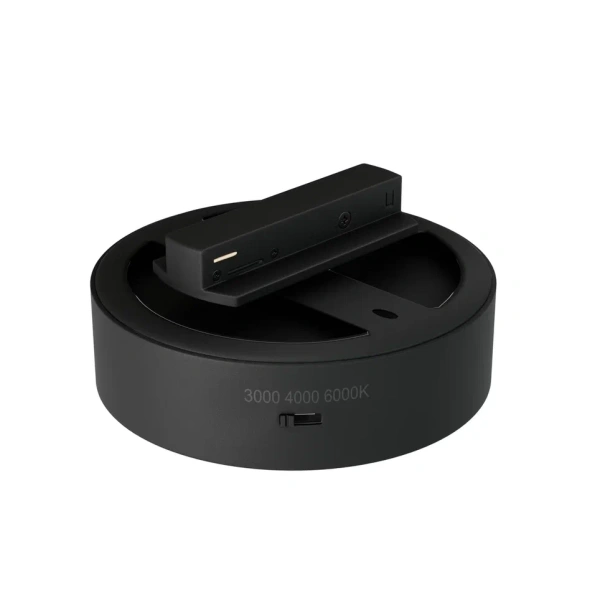 Трековый светильник RONDO 12W D113x30mm 3000К/4000K/6000К 2TRA | Черный корпус