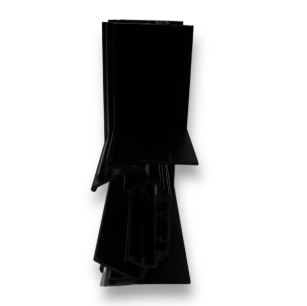 Угловой соединитель потолок-потолок для шинопровода и натяжных потолков Н5 Black