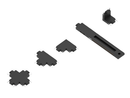 Угловой соединитель потолок-стена для шинопровода H4, Black