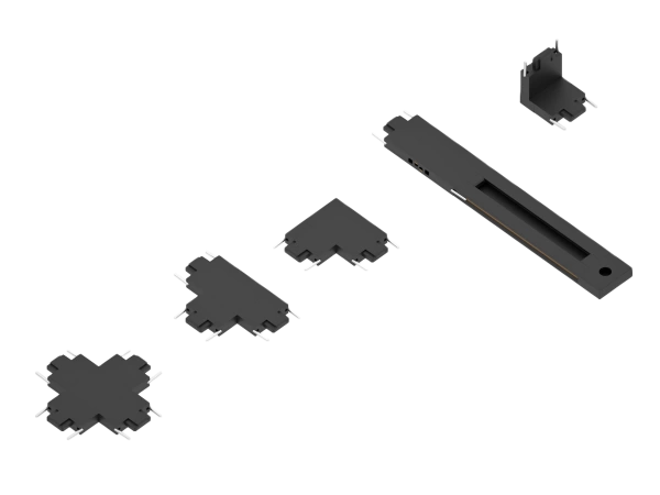 Угловой соединитель потолок-стена для шинопровода H4, Black