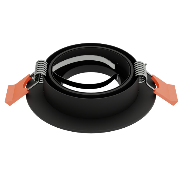 Светильник встраиваемый CITY DL X1 MR16 ALU BLACK | Ø92(77)x25mm