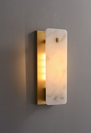 Светильник настенный Alabaster L128хH380хW110 E27х1 BRASS GOLD