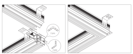 Угловой вертикальный соединитель к шинопроводу S10